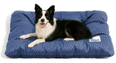 Funny Fuzzy bed front charcoal grey showcases plush lounging for XL pets