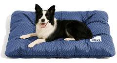 Funny Fuzzy bed front charcoal grey showcases plush lounging for XL pets