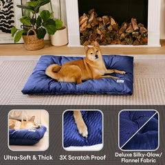 FUNNY FUZZY bed mat thick cotton filling provides soft support for joints
