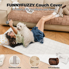 Funny Fuzzy close-up of soft flannel texture emphasizing warmth and comfort for pets.