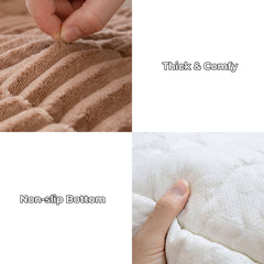 FUNNY FUZZY machine-washable couch cover simplifies cleaning after messy moments