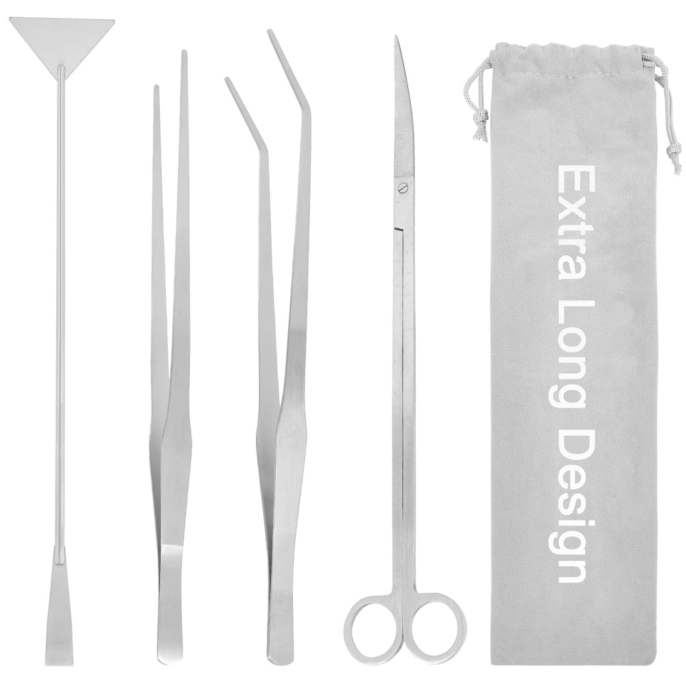 Funnytek curved scissors 13.8in for precise aquarium plant trimming