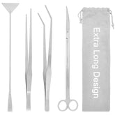 Funnytek curved scissors 13.8in for precise aquarium plant trimming