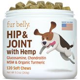 Fur Belly hemp hip joint dog soft chews for joint comfort