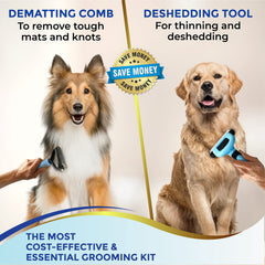 Fur Magic dematting comb removing stubborn mats without pulling