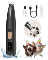 FURBONA upgraded paw trimmer with LED light for precise grooming and calm pets.
