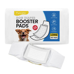 Furcato 100-count pack of disposable dog diaper liners for quick cleanups.