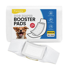 Furcato dog diaper liner 100ct pack provides reliable coverage for daily pet care.