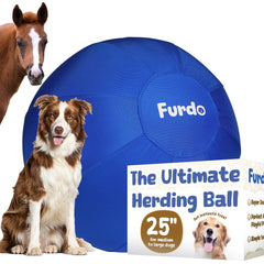 Furdo 25in Herding Ball outer-shell boosts durability during active play.