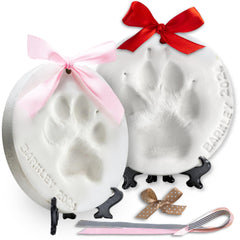 FUREVER MOMENTS paw print kit display stands for elegant keepsake displays.