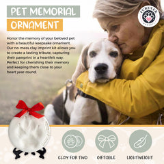 FUREVER MOMENTS paw print kit ribbon and twine hangers for wall display.