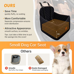 FurFrolic dog car seat in use illustrating elevated, calm ride