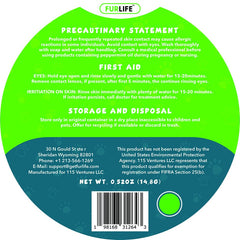 FurLife green dog tag on collar demonstrates easy clip-on attachment for any collar.