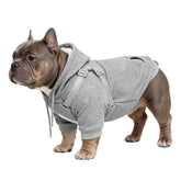 Furmate dog hoodie with built-in harness demonstrates integrated design for even pressure distribution