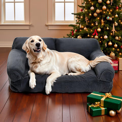 FURMORENE cat bed plush fabric close-up highlighting softness and durability for cozy naps.
