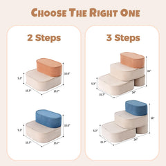 FURNAWAY dog stairs non-slip-dots ensure solid traction on smooth floors.