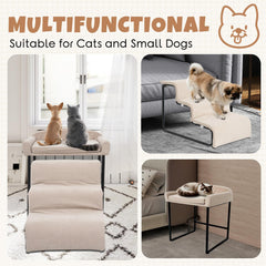 FURNAWAY dog window perch stairs anti-slip base ensures stable footing on floors