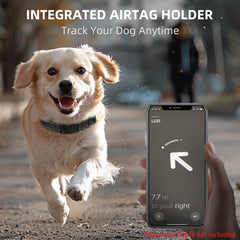 Furrigo Airtag dog collar screw secured holder keeps AirTag safely attached during play