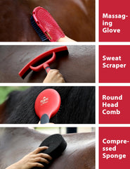 Furrishine compressed sponge for quick, waterless cleanups.