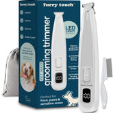 Furry Touch paw trimmer front view demonstrates compact design for precise at-home grooming.