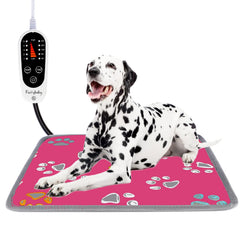FurryBaby pet heating pad extended wire view shows 6.5-foot cord for flexible placement.