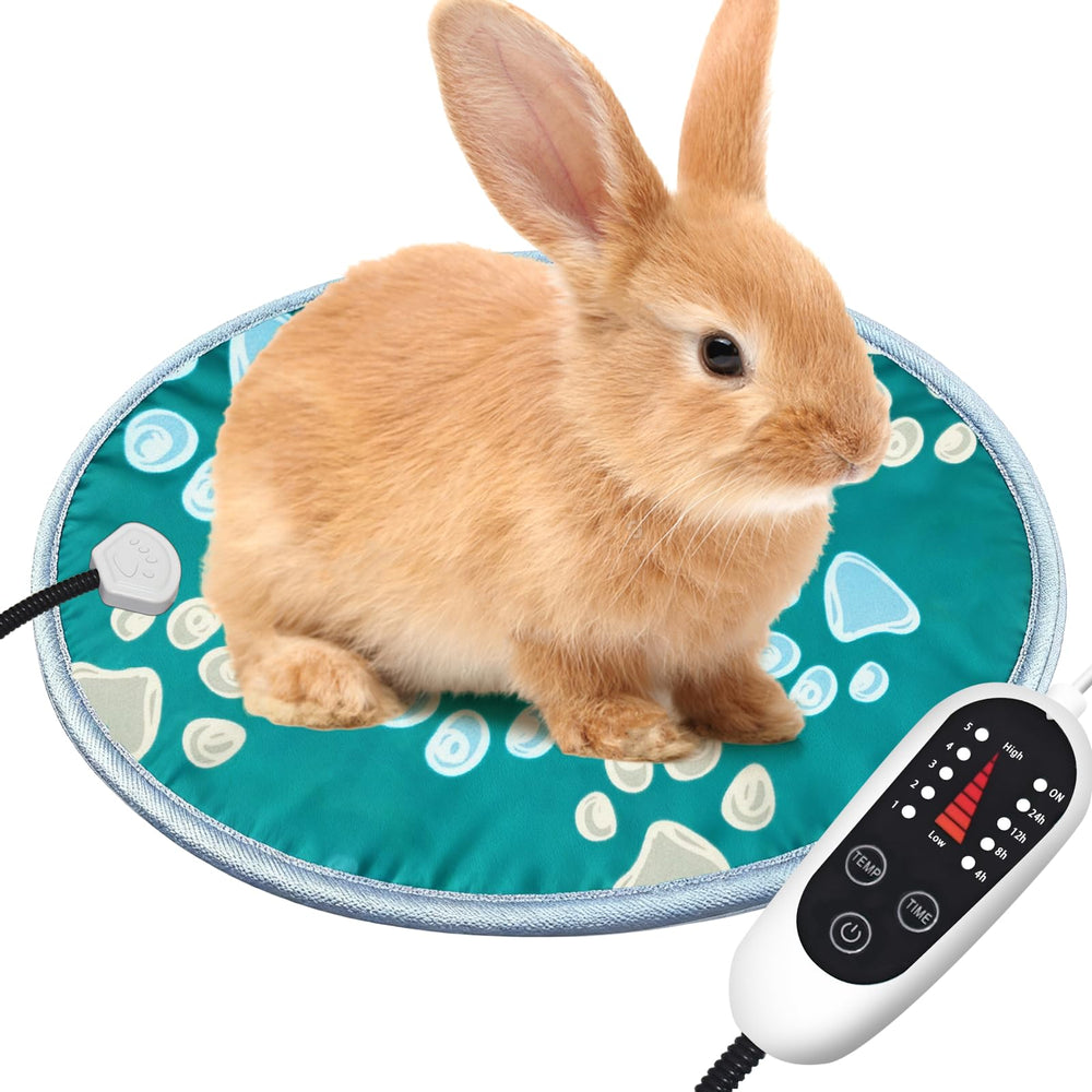 furrybaby pet heating pad remote control shows adjustable timer and temperature