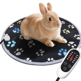 furrybaby pet heating pad round 12in on a dog providing cozy warmth.