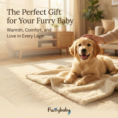 furrybaby sherpa fleece blanket close-up shows plush texture for cozy naps.