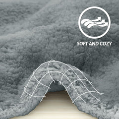 furrybaby sherpa fleece closeup showing plush warmth for all seasons.