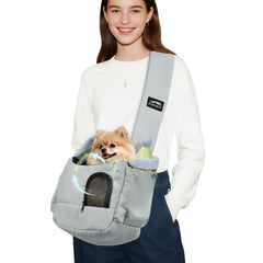 Furtent dog sling shoulder-strap delivers cushioned comfort and reduces shoulder pressure.