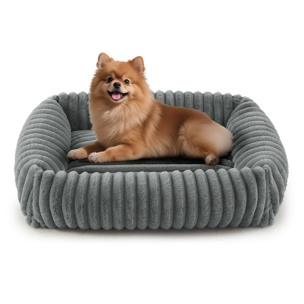 FURTIME dog bed foam-fill closeup showing supportive core for deeper sleep