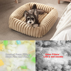 FURTIME dog bed removable cover keeps cleanliness easy with machine washing.