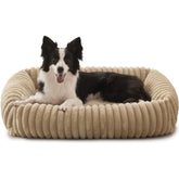 FURTIME XL rectangle dog bed with removable cover delivers easy cleaning and lasting comfort.