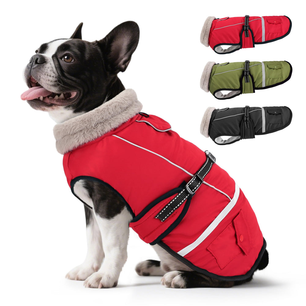 FURTIME dog coat in warm waterproof fabric for chilly walks
