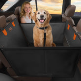 FURTIME large dog car seat with upgraded PU leather for durable, waterproof protection