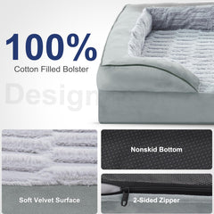 FURTIME nonslip bottom helps keep the bed in place during pets' movement.