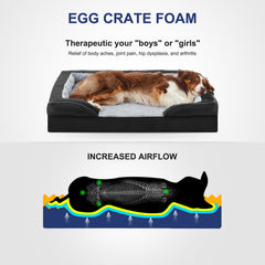 FURTIME bed with removable cover and zipper for easy cleaning.