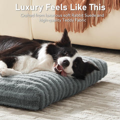 FURTIME Washable Dog Bed Medium padding closeup shows 3-inch high-density cushioning.