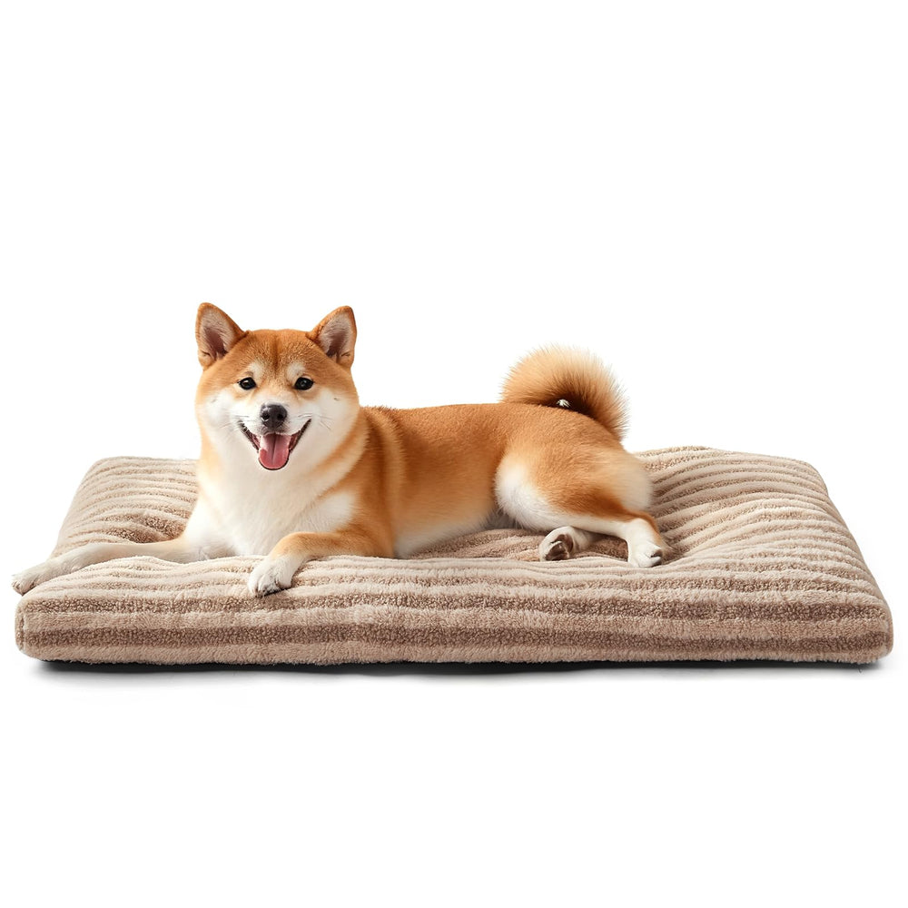 FURTIME washable dog bed medium plush-surface for cozy naps