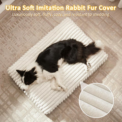 FURTIME XL Dog Bed foam detail highlighting supportive chopped foam blend.