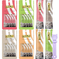 Fussie Cat Premium Puree Chicken Tube Pack for quick, single-serve treats
