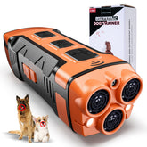 Fussion dog bark deterrent front view, compact training device for indoor and outdoor use.