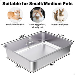 FUTAM 2-pack side view highlights low entry height for kittens.