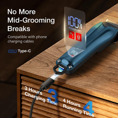 FuzzyFix ultra-quiet clippers operate at 50dB for calm grooming sessions.