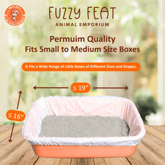 Fuzzy Feat heavy-thick 2mil liner close-up highlights tear resistance.