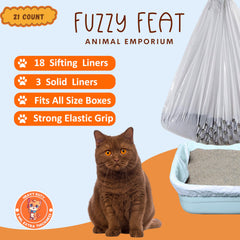 Fuzzy Feat sifting design with 192 holes demonstrates easy waste separation.