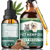 Fuzzycare botella de aceite de cáñamo para perros y gatos, apoyo calmante.