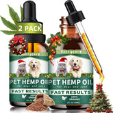 Fuzzycare hemp oil bottle for dogs and cats promotes calm daily routines.