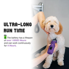 FuzzyFix 6-in-1 grooming set with charger and case.