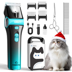 FuzzyFix cat clippers with 5in1-blade for precise length control during grooming sessions